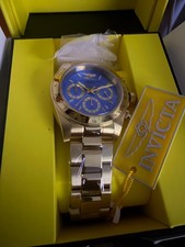 INVICTA Speedway TORVANE 39.5mm Chronograph Watch with Blue Dial and Gold Tone picture
