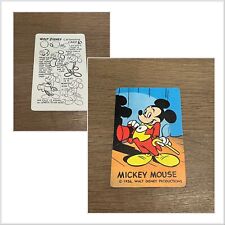 VINTAGE 1956 WALT DISNEY MICKEY MOUSE CARTOONING CARD EXTREMELY RARE DISNEY CARD picture