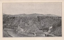 Denver Rio Grande Railroad Train Bridge Gunnison Colorado Sapinero Postcard J37 picture