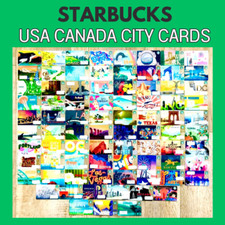 STARBUCKS US CANADA New Limited Edition City State Card- Choose ONE or MORE picture