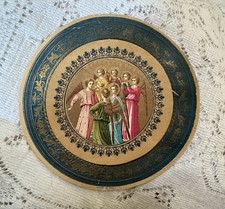 Rare Vintage 1932 Italian Florentine Mini Desk Calendar Fra Angelico Angels picture