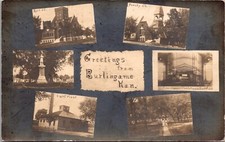 Real Photo Postcard Multiple Views of Burlingame, Kansas picture