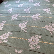 Vintage Cotton Camp Blanket - Dogwood Flowers - 92” X 86” picture