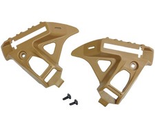 New Unpainted Coyote Brown US Army 3M Ceradyne IHPS F70 Helmet Rails w/ Screws picture