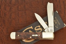 CASE XX USA MAPLE BURL WOOD ONE ARM MAN RAZOR KNIFE 2024 72005RAZ SS (15420) picture