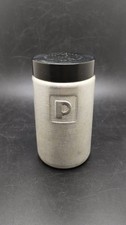 Vintage Mid Century Spun Aluminum Pepper Shaker Replacement Shaker picture
