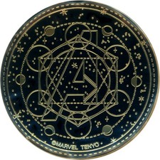Tenyo Marvel Character Vol.1 Avengers Moon Hexagram Gold Badge Pin 5.6cm picture