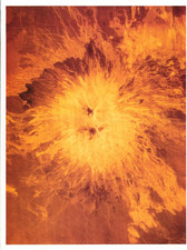 NASA Vintage Magellan Venus Sapas Mons Volcano Color Lithograph 8x10 Photograph picture
