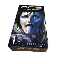 OCB Premium 1 1/4 Size Gummed Cigarette Rolling Papers Full Box 32 Leaves per Pk picture