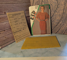 Vtg 1980s Simplicity 6533 Misses Dolman Sleeve Pullover Dress Pattern 8-12 UNCUT picture