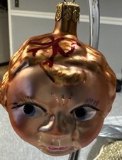 Vtg 90's C.Radko Painted Glass 