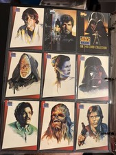1993 STAR WARS GALAXY SERIES 1 TOPPS COMPLETE 140 CARD SET LUKE DARTH VADER YODA picture