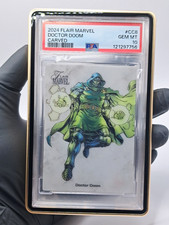 2024 Flair Marvel Doctor Doom #CC8 Carved - PSA 10 GEM MINT picture