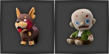 Preorder Set of 2 Resident Evil Zombie Dog Toy & Mascot Plush Jil BIOHAZARD 30th picture