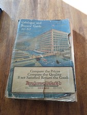 Vintage Antique Montgomery Ward  1917 Catalog #87 Distressed  picture