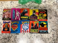 Vtg TOPPS Non-Sport Wax 10 pack lot Indiana Jones Batman Superman II Supergirl picture