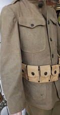 WW1 US Army Doughboy M1917 Complete Uniform Set Tunic Breeches Helmet Cartridge picture