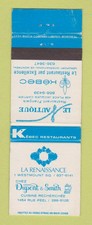 Matchbook Cover - La Renaissance Le Autique French Restaurant Montreal C picture