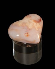 Carnelian Flower Agate Heart 120g Madagascar Crystal Pocket Stone picture