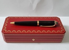 Cartier Black Gold Ballpoint Pen Executive Collection Premium Gift Box New picture