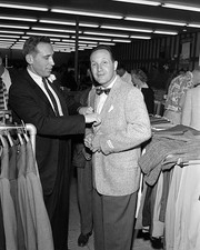 US singer Harry Babbitt at the opening of a Robert Hall Clothes st- Old Photo picture