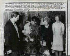 1967 Press Photo Greek Royal Family at Hesse Villa, Rome, Italy - nef39777 picture