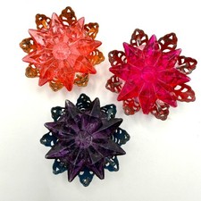 Vintage 1930s–1940s Christmas Tree Light Reliance Nippon Rosettes – Set of 3 picture