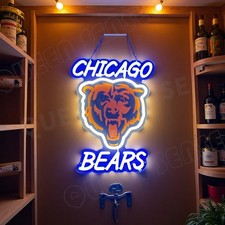Chicago Bears LED Neon Sign With Dimmer USB Powered Adjustable Light picture