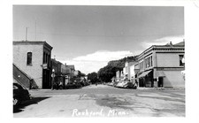RUSHFORD MINNESOTA STREET RPPC - Between HART & BRATSBERG picture