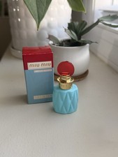 Miu Miu Eau de Parfum Miniature 0.25 fl oz / 7.5 ml Blue Bottle w/ Box picture