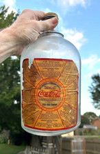 RARE ORIGINAL 1930's COCA COLA SYRUP JUG & LABEL & CAP  # 2 picture