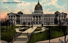 The Capitol Harrisburg PA 1915 Vintage Postcard 5P19-1 picture