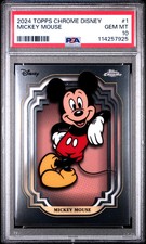 2024 Topps Chrome Disney Mickey Mouse #1 PSA 10 picture