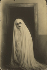 Creepy Scary Ghost Photo Vintage Spirit 4x6 Print picture