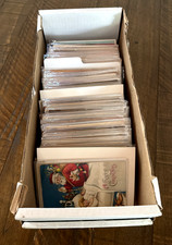 Huge Quality Lot of 300 Vintage Holidays Greetings Antique Postcards~4 Santa's  picture