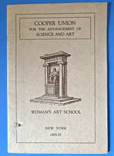 WOMEN'S ART SCHOOL 1928 COOPER UNION for the Advancement of Science and Art RARE picture