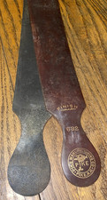 Vintage PIKE MFG CO Pike Razor Strop No 632 Genuine Horse Shell twin leather VGC picture