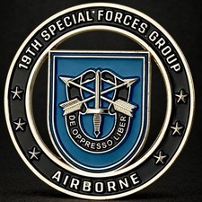 19th Special Forces Group Airborne Army National Guard Challenge Coin XIX picture