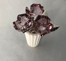 SWAROVSKI ANTIQUE PINK ROSE BOUQUET, #5045565, 2014, RETIRED, RARE, NEW IN BOX picture