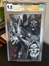 SURTUR’S SKETCH BOOK EXCLUSIVE DOCTOR DOOM 1/1 CGCxJSA 9.8 2x SIGNED & REMARKED picture