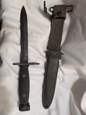 Vintage US M6 Military Bayonet w/ M8A1 PWH Scabbard Vietnam War Era Original US picture
