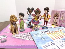 Fancy Nancy Lot - Disney Store Figures Book 100 Pc Glitter Puzzle Complete picture