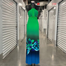 Roberto Cavalli Floral Print Halter Dress — M picture