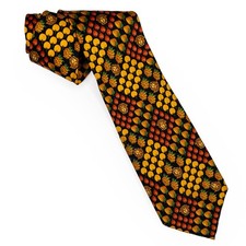 VTG Gianni Versace Necktie Cravatte Medusa & Apples Made in Italy picture