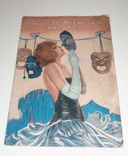 Antique 1923 Shubert Michigan Theater Program Detroit Michigan Advertising 1920s picture