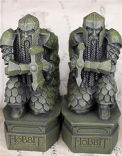 The Lonely Mountain Smaug Bookends Hobbit Lord of The Rings Dwarf Axe Version picture