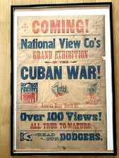 RARE 1898 Cuba Spanish American War by National View  President McKinley Poster picture