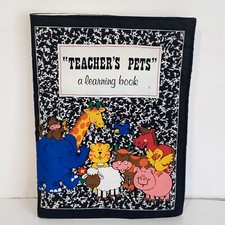 Vintage Handcrafted Soft Cloth Fabric Teacher's Pet A Learning Book  by Cranston picture