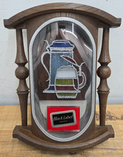 Vintage Carling Brewing Black Label 2 Tankard 1591/PB Wall Light *WORKS/READ* picture