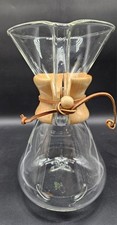 RARE- Vintage CHEMEX PYREX GLASS Pour-Over Coffee Maker -11 inches picture